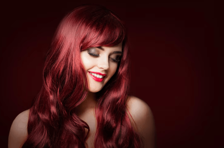 burgundy clip in extensions