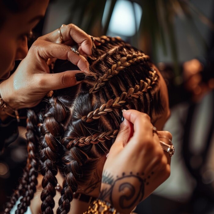 kinky twist braiding services