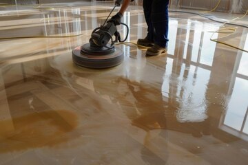 professional floor waxing